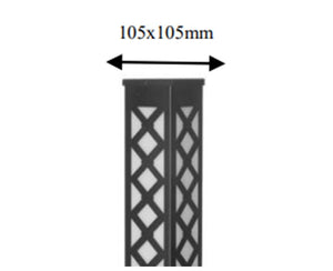 JS-AMS CRISS-CROS-18w-500mm Led Garden Bollard Lights