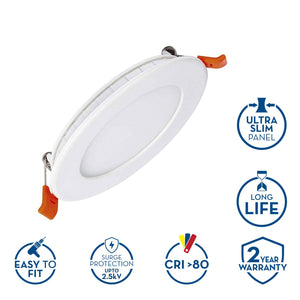 Crompton 6W Led Recess Panel Star Slim 4" Round