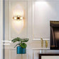 CRYSTAL MODERN GOLD METAL WALL LIGHT FOR DRAWING ROOM