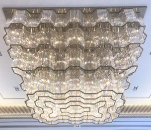Crystal Ridge Tiered Chandelier – A Statement Piece for Grand Ballrooms