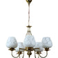 Margaux Gold Iron Shaded Chandelier | 5025-5lp | Included Bulb | Eliante by Jainsons Lights
