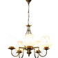 Margaux Gold Iron Shaded Chandelier | 5025-5lp | Included Bulb | Eliante by Jainsons Lights