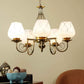 Margaux Gold Iron Shaded Chandelier | 5025-5lp | Included Bulb | Eliante by Jainsons Lights