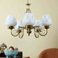 Margaux Gold Iron Shaded Chandelier | 5025-5lp | Included Bulb | Eliante by Jainsons Lights