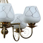 Margaux Gold Iron Shaded Chandelier | 5025-5lp | Included Bulb | Eliante by Jainsons Lights
