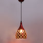 Red Metal Hanging Light -Cutting-Red-Belon - Included Bulb