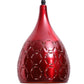 Red Metal Hanging Light -Cutting-Red-Belon - Included Bulb