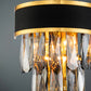 JSPHILO-3-180-2xE-14 Crystal Wall Light
