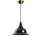 Black iron Hanging Light -D-7112-1LP - Included Bulbs