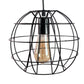 Black iron Hanging Light -D-7115-1LP - Included Bulbs