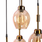 Black iron Hanging Light -D-7119-4LP - Included Bulbs