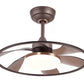 JS-LXR Modern BLDC 22" Ceiling Designer Fans with Light D0001-Bronze