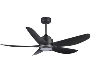 JS-LXR Modern BLDC 52" Ceiling Designer Fans with Light D0009-Coffee Silver Fan & 5 ABS Blades