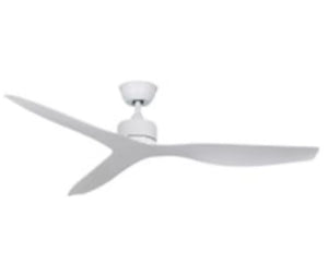 JS-LXR Modern BLDC 52" Ceiling Designer Fans D0014-Matt White Fan & ABS Blades