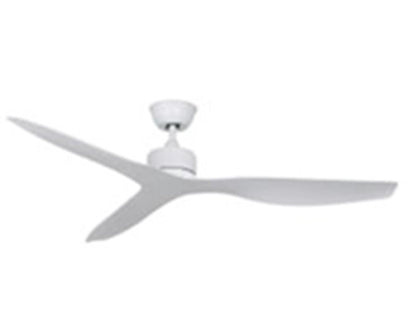 JS-LXR Modern BLDC 52" Ceiling Designer Fans D0014-Matt White Fan & ABS Blades