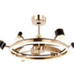 JS-LXR Modern BLDC 22" Ceiling Chandelier Fans D0019-Rose Gold