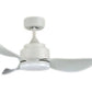 JS-LXR Modern BLDC 36" Ceiling Designer Fans with Light D0022-Matt White