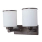 Decan Brown Iron Wall Light | 1313-2W | Included Bulb | Eliante by Jainsons Lights