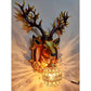 JS-LBR Deer No. 1 With Crystal Glass Novelty Wall Lights