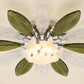 Frangipani Grove Glass Flush Chandelier – A Botanical Statement for Modern Ceilings