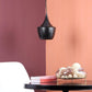 ELIANTE Black Iron Base Black Iron Shade Hanging Light - Dholak-1Lp-S - Bulb Included