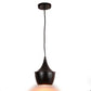 ELIANTE Black Iron Base Black Iron Shade Hanging Light - Dholak-1Lp-S - Bulb Included