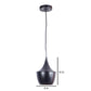 ELIANTE Black Iron Base Black Iron Shade Hanging Light - Dholak-1Lp-S - Bulb Included