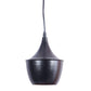 ELIANTE Black Iron Base Black Iron Shade Hanging Light - Dholak-1Lp-S - Bulb Included