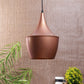 Copper Metal Hanging Light -Dholak-Rd-Cop - Included Bulb