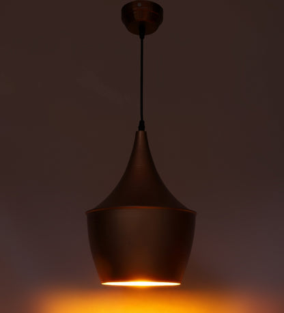 Copper Metal Hanging Light -Dholak-Rd-Cop - Included Bulb