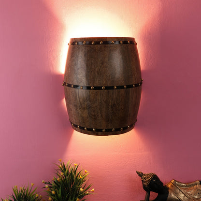 Black Metal Wall Light -DHOLAK-WALL-1W - Included Bulb