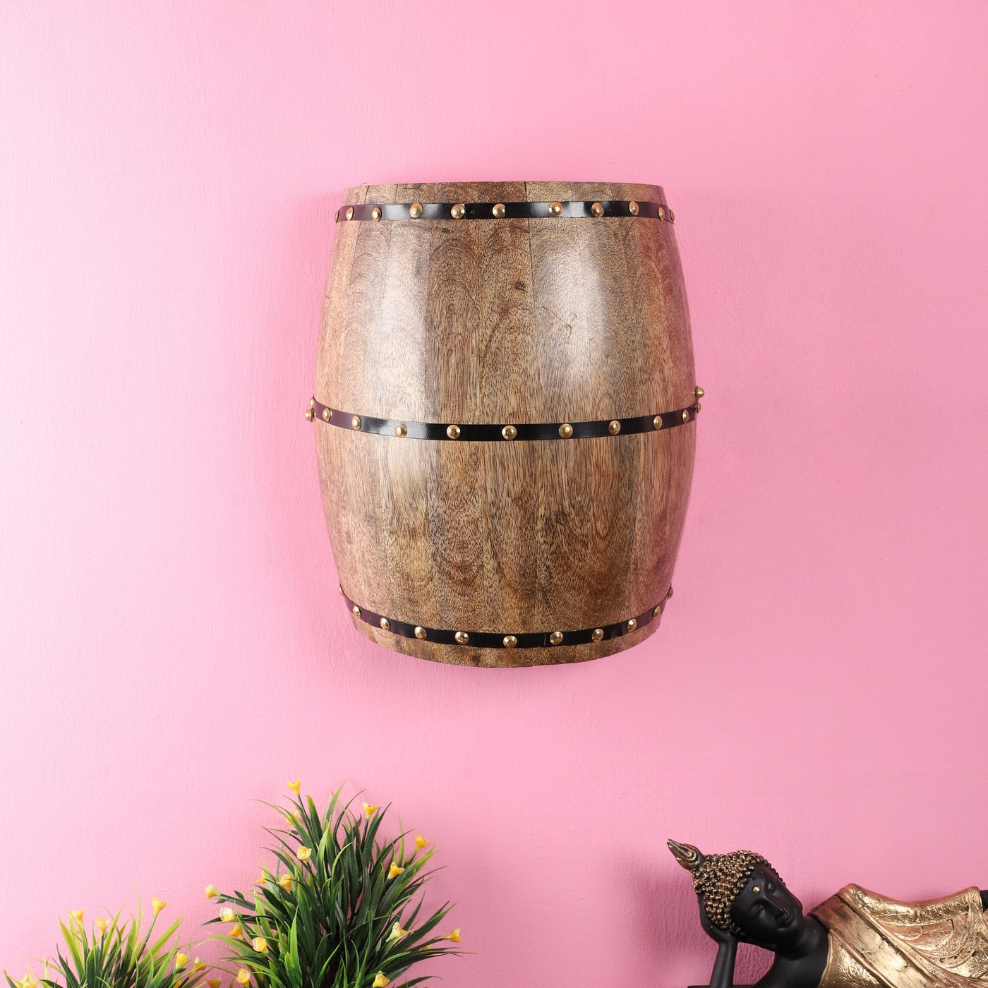 Black Metal Wall Light -DHOLAK-WALL-1W - Included Bulb