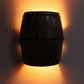 Black Metal Wall Light -DHOLAK-WALL-1W - Included Bulb