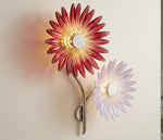 Ember Bloom Glass Wall Chandelier – A Radiant Botanical Sculpture in Hand-Blown Glass