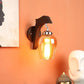 ELIANTE Brown Iron Base Gold Glass Beads Shade Wall Light - Dol-2-1W - Bulb Included