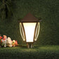 ELIANTE Silver Iron Base Frost Glass Shade Gate Light - Dolpin-Gl-Ss - Bulb Included