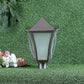 ELIANTE Silver Iron Base Frost Glass Shade Gate Light - Dolpin-Gl-Ss - Bulb Included