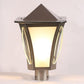 ELIANTE Silver Iron Base Frost Glass Shade Gate Light - Dolpin-Gl-Ss - Bulb Included