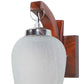 Downtown Brown Wood Wall Light | D-15-1W | Included Bulb | Eliante by Jainsons Lights