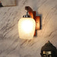 Downtown Brown Wood Wall Light | D-15-1W | Included Bulb | Eliante by Jainsons Lights