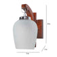 Downtown Brown Wood Wall Light | D-15-1W | Included Bulb | Eliante by Jainsons Lights