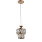 Gold Metal Hanging Light - e-102-1 - Included Bulb