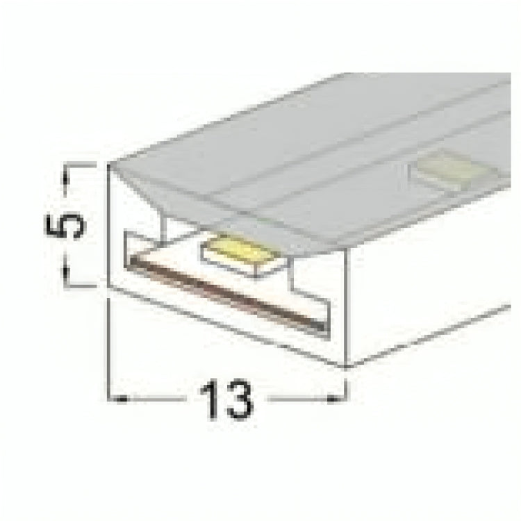 JS-LL LT-1305 Top View Clear Flexible Silicon Linear Profile For Strip