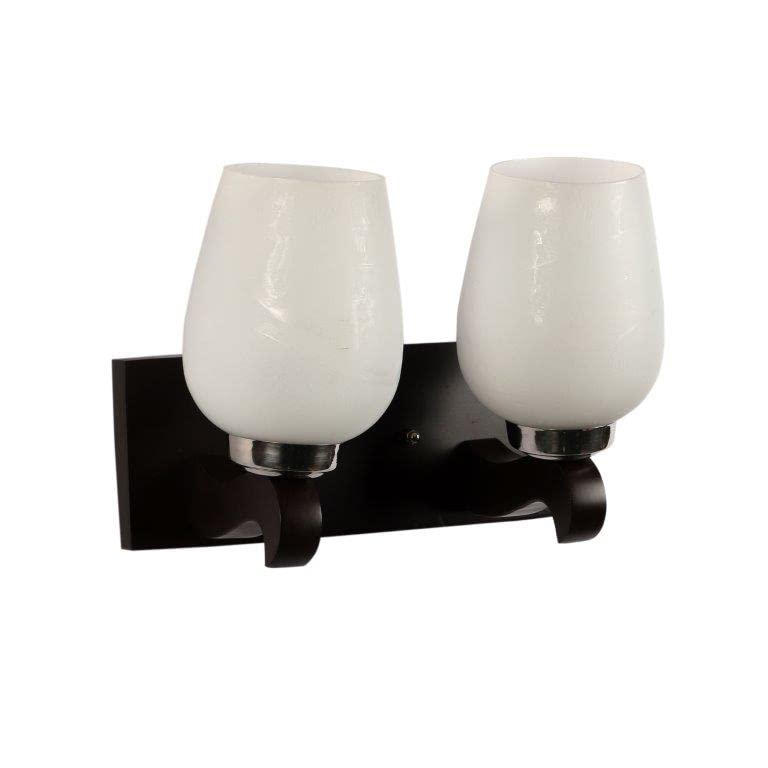 ELIANTE Pardo Wood Wall Light Brown for Living Room, Bedroom, Dining Room, Kitchen | 3 Years Warranty | 2 LED Lamps Included