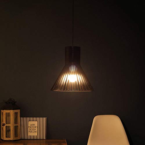 ELIANTE Modern Metal Hanging Light Black for Living Room, Bedroom, Dining Room, Kitchen | 3 Years Warranty | with LED Lamp(s) Included