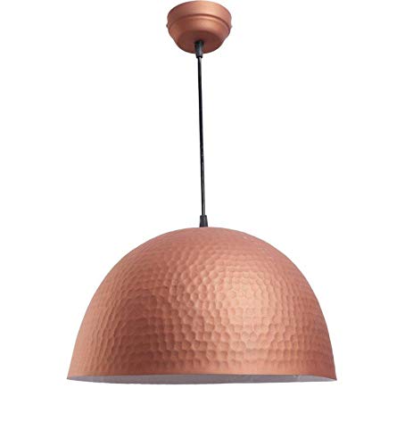 ELIANTE Modern Metal Hanging Light Copper for Living Room, Bedroom, Dining Room, Kitchen | 3 Years Warranty | with LED Lamp(s) Included