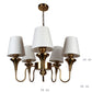 Eliante by Jainsons Lights | Gold Iron Chandelier | KUPPI-5LP-WH