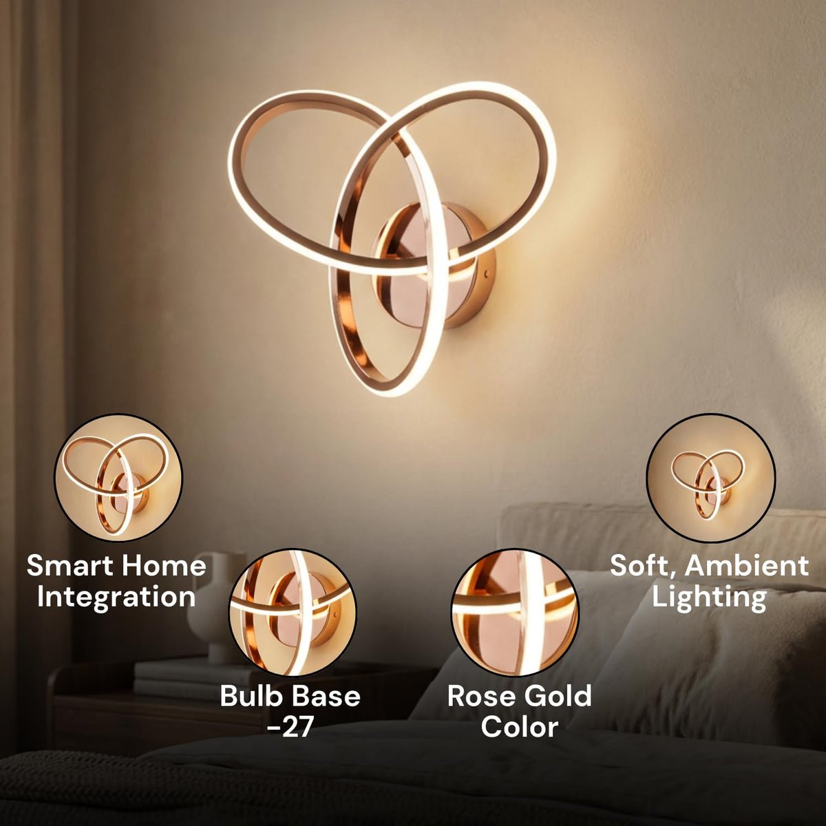 Eliante by Jainsons Lights-Led Wall Lights-WL-185-Inbuilt LED