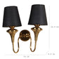 Eliante by Jainsons Lights | Gold Iron Wall Light | KUPPI-2W-BK