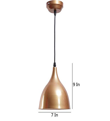 ELIANTE Modern Metal Hanging Light Gold for Living Room, Bedroom, Dining Room, Kitchen | 3 Years Warranty | with LED Lamp(s) Included